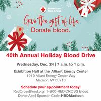 <span class='eventTitle'>Red Cross Holiday Blood Drive</span>
